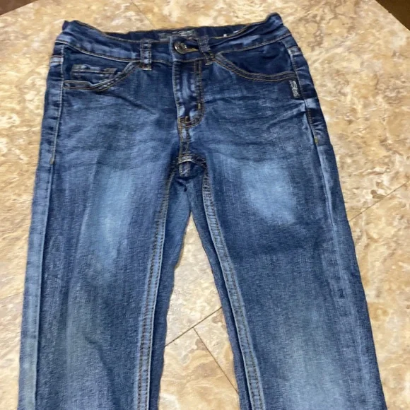 Boys size 5 silver jeans. Snap and zip close. (35/5) - Picture 10 of 16